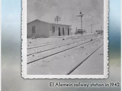 Desert railway station with guard post El-Alamein Egypt 27 - Can 3D print model