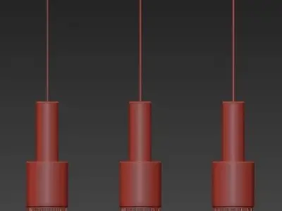 Jacksons Three Ceiling Lamps 3D model purchase
