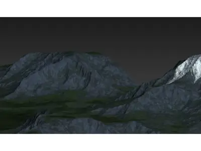 high mountain 3D model