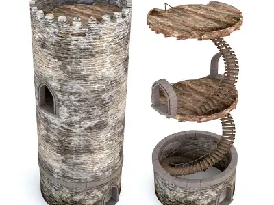 Castle pack part2 Low-poly 3D model