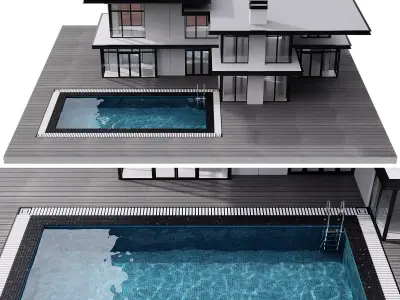 MODERN HOUSE NO5 A 3D model