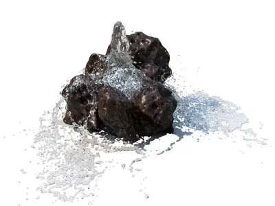 3 Rock fountain 3D model