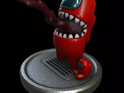 among us 3d printable figurine Low-poly 3D model