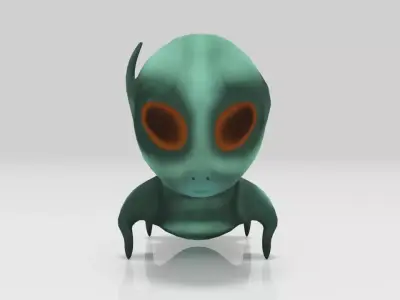 Pets Alien Lowpolys Low-poly 3D model