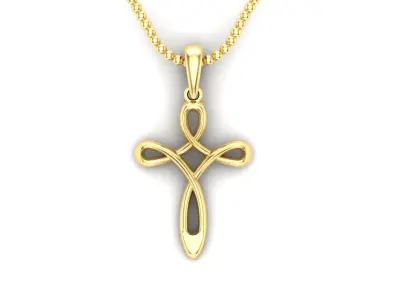 Light Gold Cross New Design  CP 39 3D print model