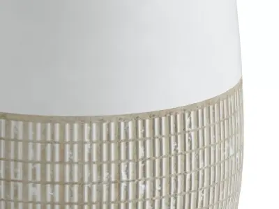 Embossed Glazed Vase 3D model