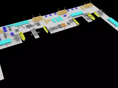 Fabrication Yard 3D model
