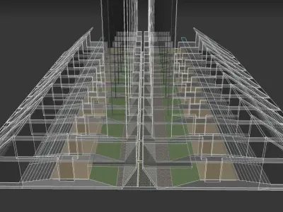 Futuristic Building Monument volume 3D model