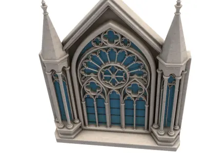 Gothic Windows 3D model