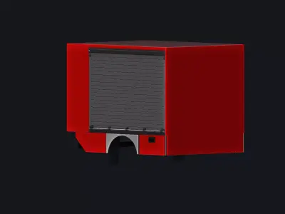 Adik TSF Aufbau Low-poly 3D model