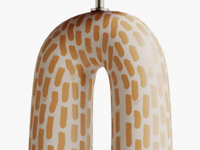 You Table Lamp - Tangerine Dash Matte 3D model