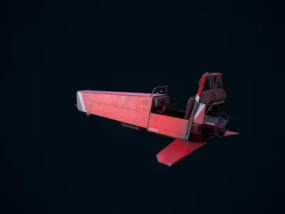 Sci Fi Hover Vehicle Low-poly 3D model