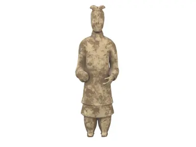 Qin Dynasty Terracotta Army Figurine v1 001 Low-poly 3D model