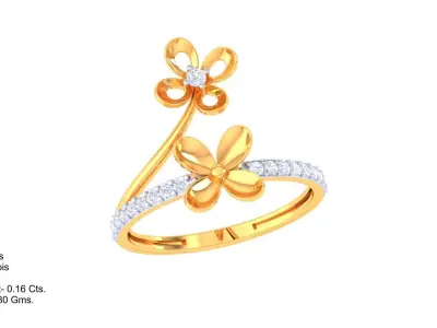 Delicate Ring - 58 3D print model
