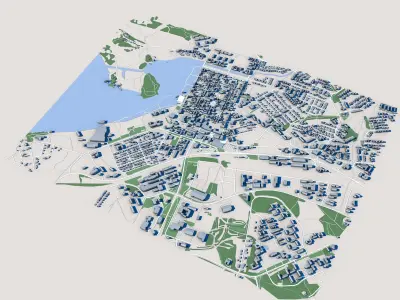 Raahe Town Finland 3D model