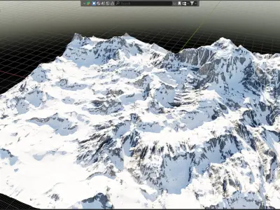 Snow Terrain 02 3D model