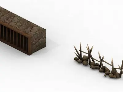 Game Desert - Building - House 01 3D model