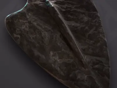 Viking Pendant  Blade with knot 3D print model