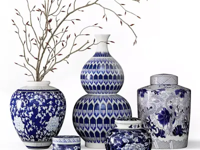 Vases Set 07 3D model