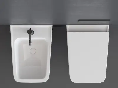 VitrA Bathrooms EQUAL Wall-Hung WC Low-poly 3D model