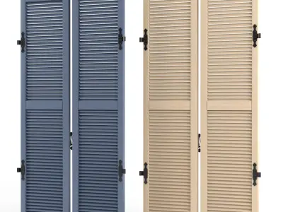 Louvered Shutters 3D model