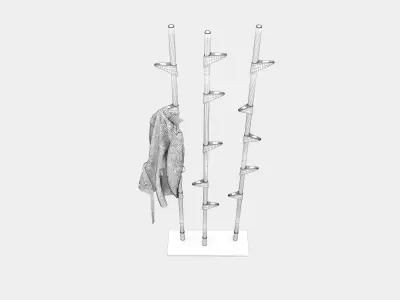 Free standing wardrobe 3D model