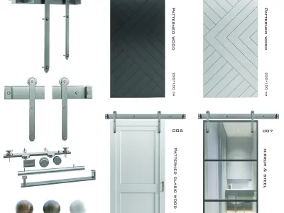sliding door-02 3D model