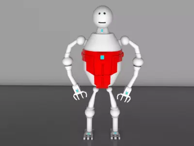 Robot humanoid 3D model