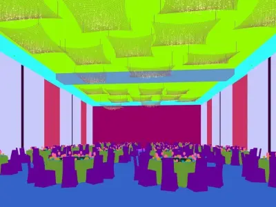 Business Restaurant - Coffee - Banquet  09 3D model