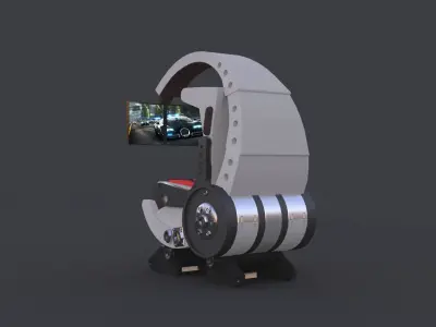 Equipment Egg Cinema Chair Virtuix Omni AR Virtual Reality game 3D model