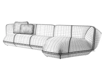 Floe Insel 21 32 Corner Sofa 3D model