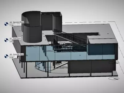 villa savoye  3D model