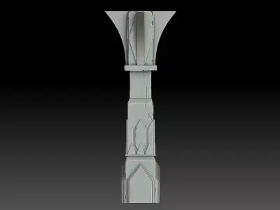 Stylized pillar  3D model
