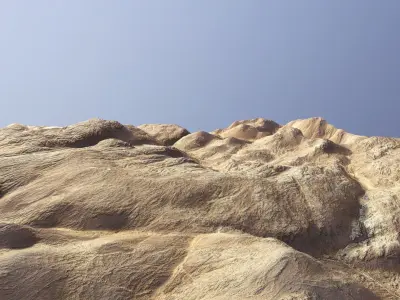 Rocks Terrain Dunes Mountain Cliffs Landscape PBR Low Poly 04  Low-poly 3D model