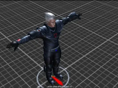 Dreyar 3d character model Low-poly 3D model
