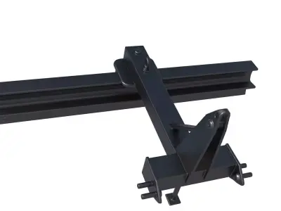 Rear Blade - Light dozer blade - Straight snow plow 3D print model