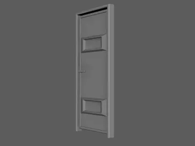 Door- SIMPLE  Free 3D model Free low-poly 3D model