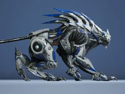 Sci-Fi HellCat Low-poly 3D model