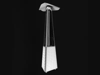 Outdoor Fireplace 3D model