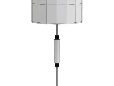 PIAZZA table lamp with gold base and shade 3D model
