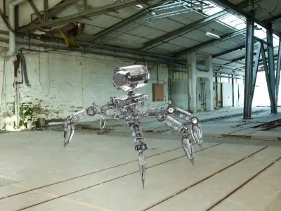 Spider-like investigative robot 3D model