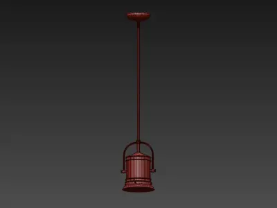 Hinkley Pullman Wide Oil-Rubbed Bronze Mini Pendant 3D model