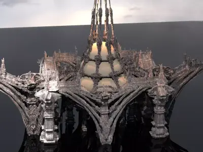 Bloodbourne inspired cathedral arches 1 3D model