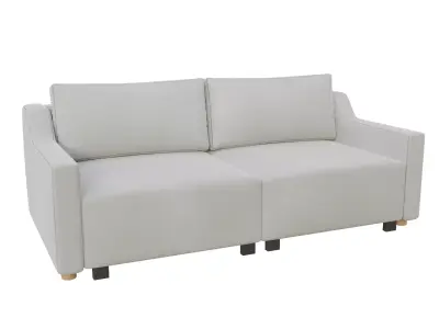 Modern 2-Seater Fabric Sofa 3D model