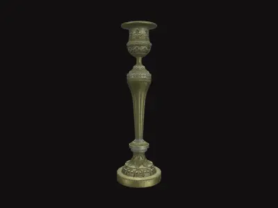 Medieval Torch V10 Low-poly 3D model