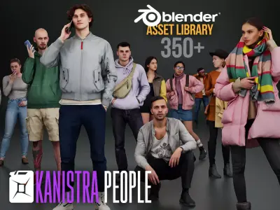 Kanistra People Asset Library Complete Pack 3D model