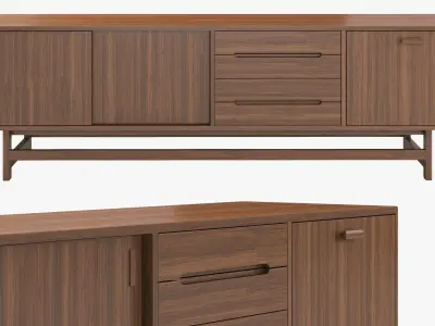 Williams Media Console by Joybird 3D model