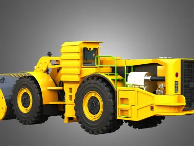 WX18H Underground Mining Hybrid Loader 3D model