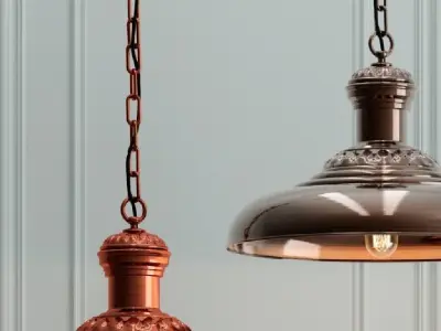 Hanging lamp Romatti Antique 3D model