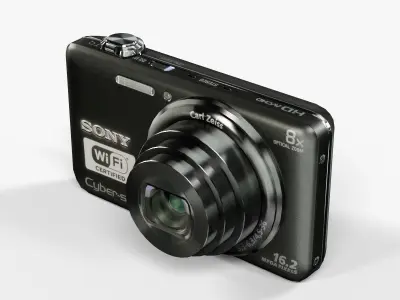 Sony DSC-WX80 compact digital camera Low-poly 3D model